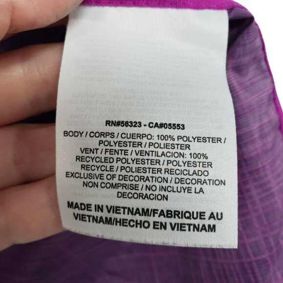 Nike Phenom Vapor Purple Plaid Hooded Lightweight Windbreaker Running Jacket - Picture 5 of 12